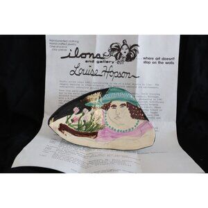 Vintage Louise Hopson Clay Artist Soap Trinket Holder Michigan Artist One Of A K